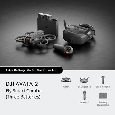DJI Avata 2 - Fly Smart Combo (Three Batteries)