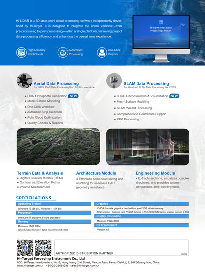 Hi-Lidar Postprocessing Software for PC