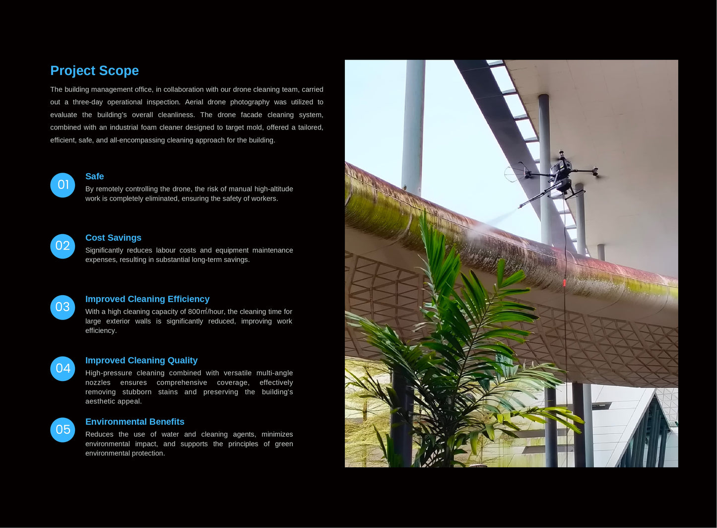 SkyClean FC-3 Aerial Flexible Tethered Cleaning System for DJI Matrice 300/350