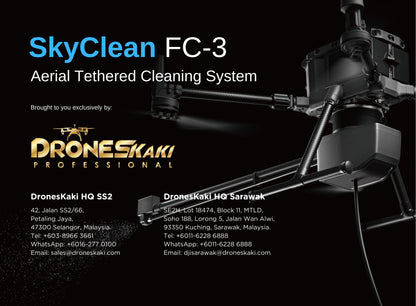 SkyClean FC-3 Aerial Flexible Tethered Cleaning System for DJI Matrice 300/350