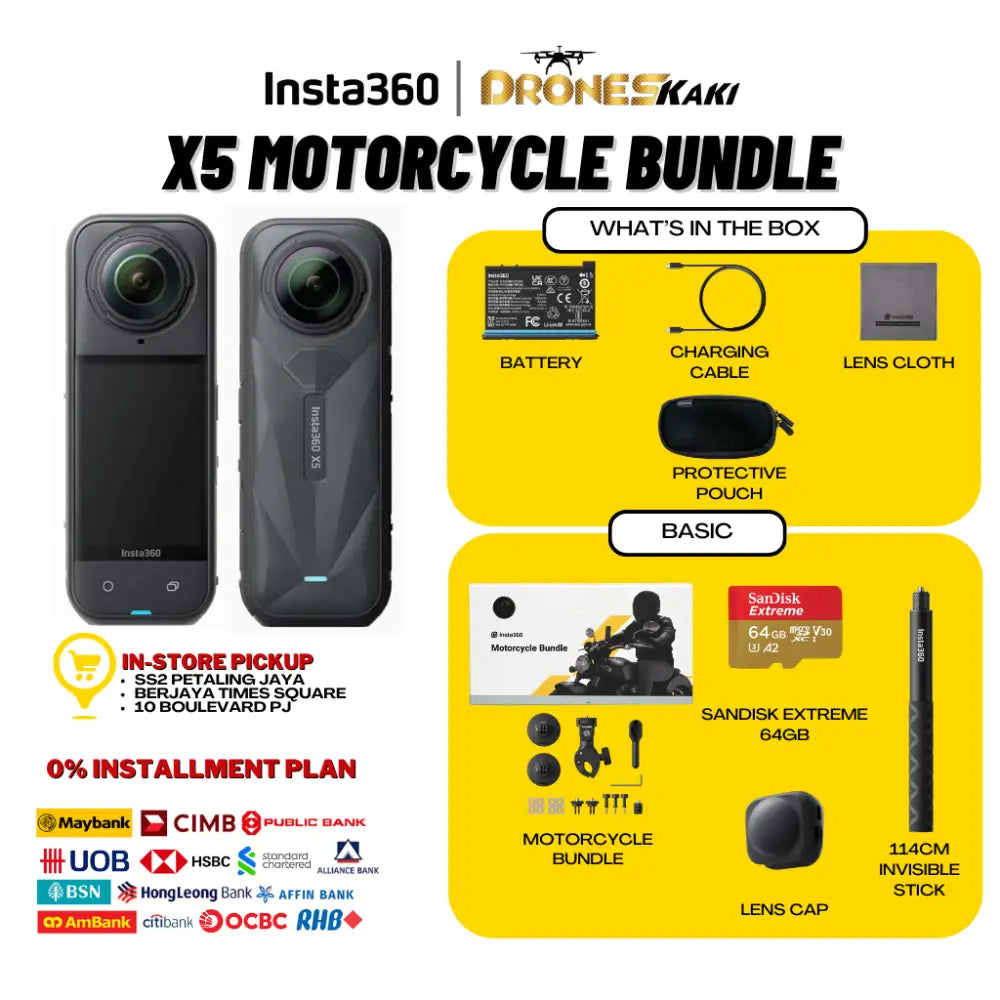 Insta360 X5 X5 Motor Bundle