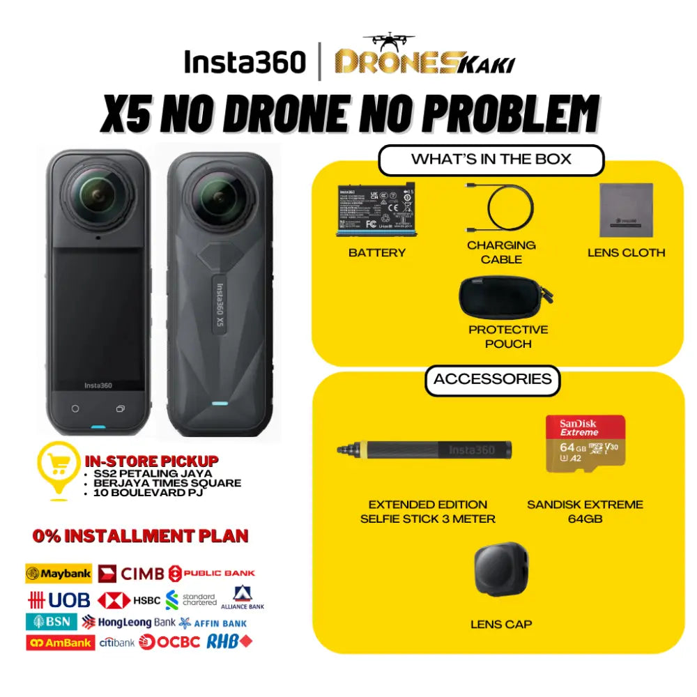 Insta360 X5 No Drone No Problem