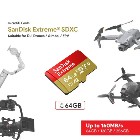Sandisk Extreme Sdxc Uhs-I A2 64Gb / 128Gb 256Gb 512Gb