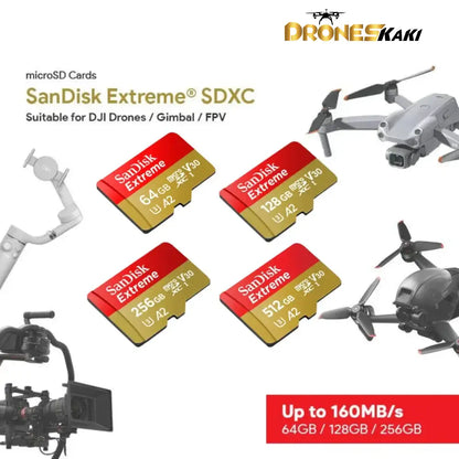 Sandisk Extreme Sdxc Uhs-I A2 64Gb / 128Gb 256Gb 512Gb