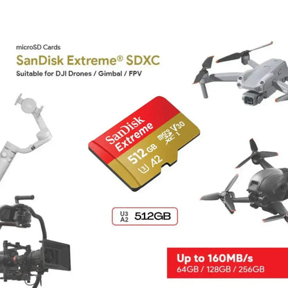 Sandisk Extreme Sdxc Uhs-I A2 64Gb / 128Gb 256Gb 512Gb